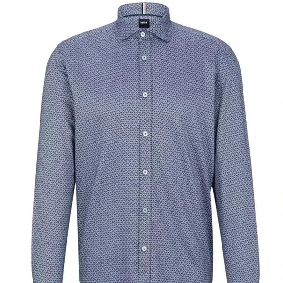 REGULAR-FIT SHIRT IN PRINTED FABRIC - Picture 3 of 8